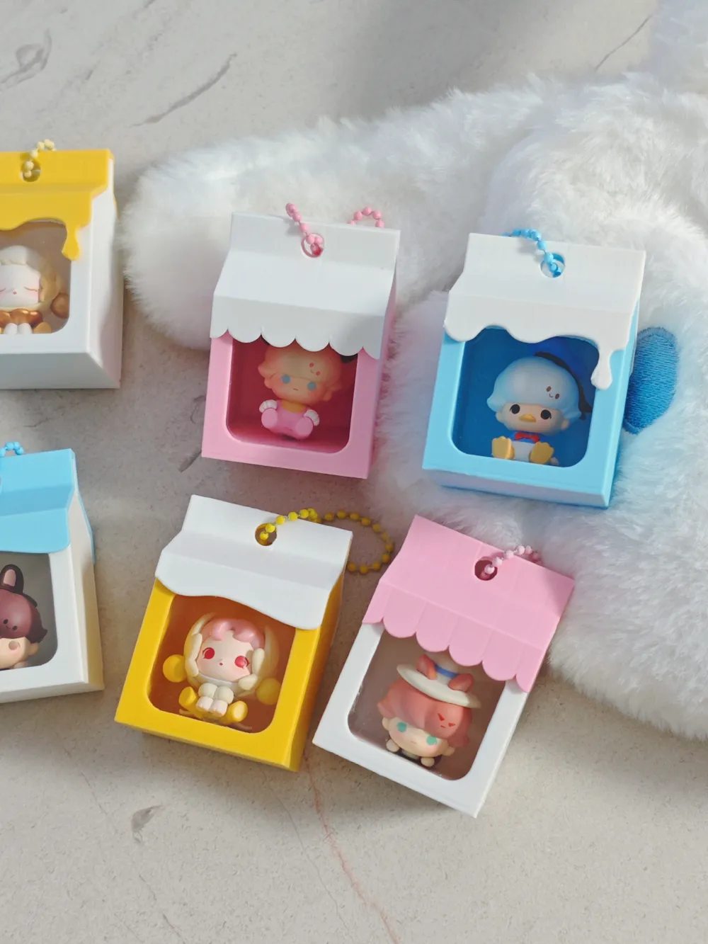 Milk Carton Keychain with Storage, photo 2 of 4 - Keychains, cute little ones