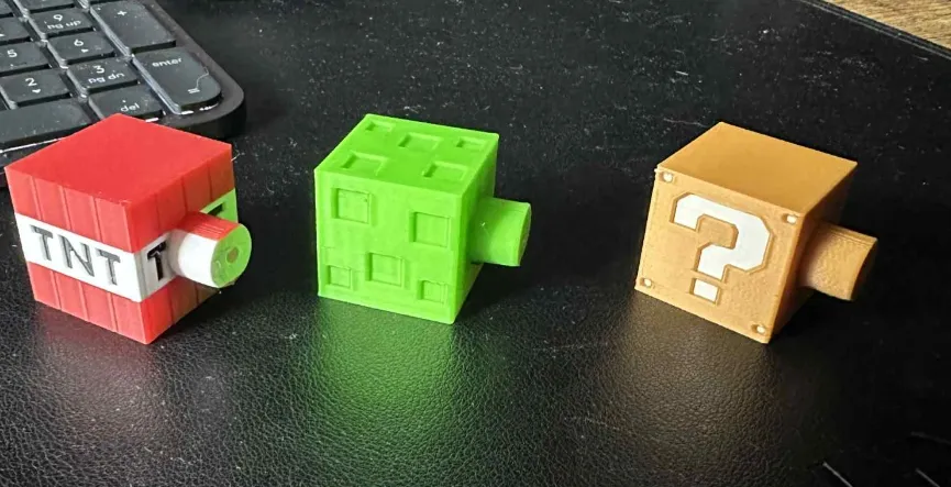 Minecraft Creeper furniture handle knob drawer, photo 3 of 4 - Drawer Handles & Knobs, Storage & Organisation