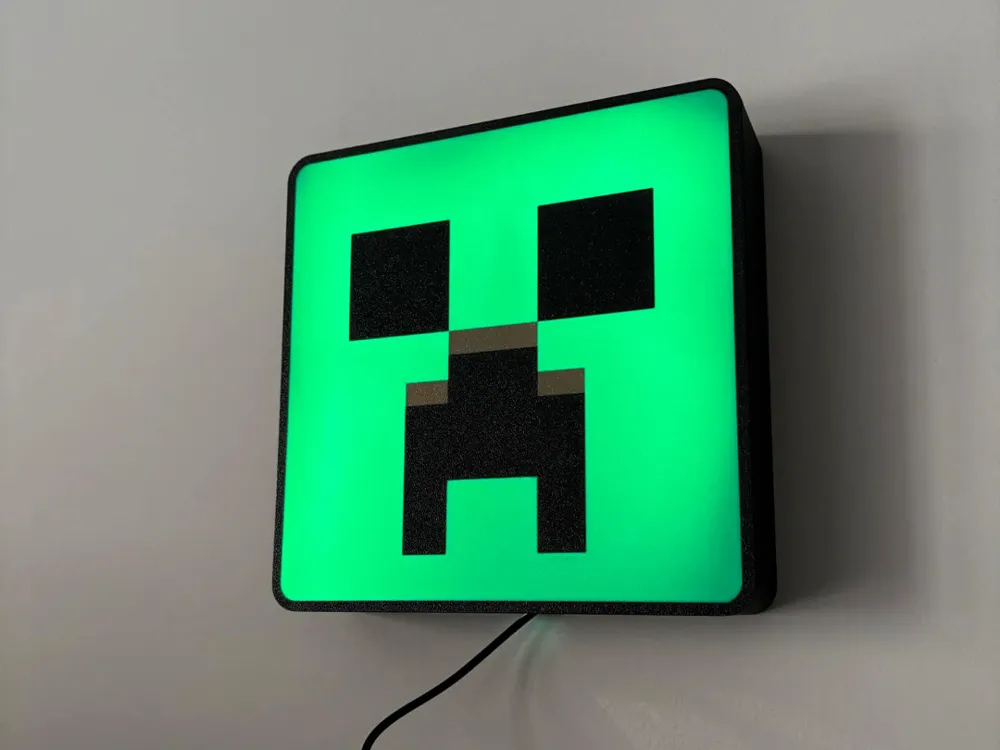 Minecraft creeper light box