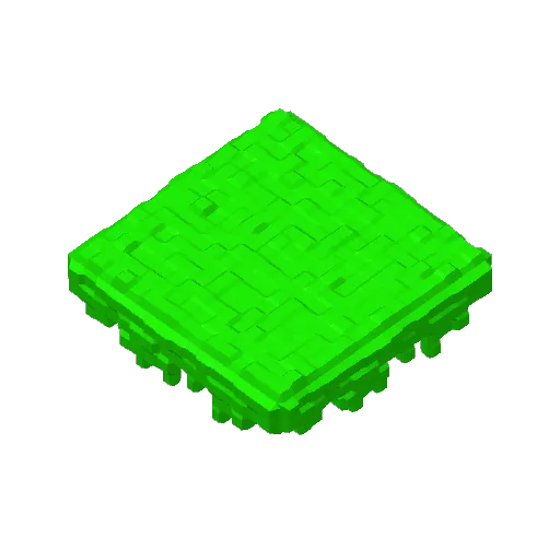Minecraft Grass Block Container, another view - Canisters & Round Containers, box