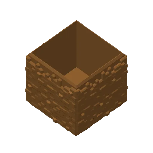 Minecraft Grass Block Container, another view - Canisters & Round Containers, box