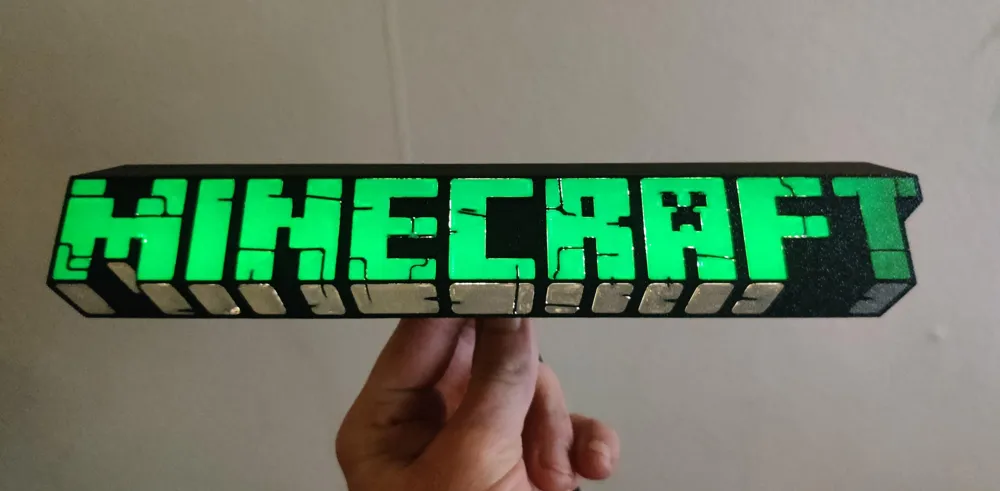 Minecraft Night Lamp, photo 2 of 4 - Minecraft Night Lamp Household