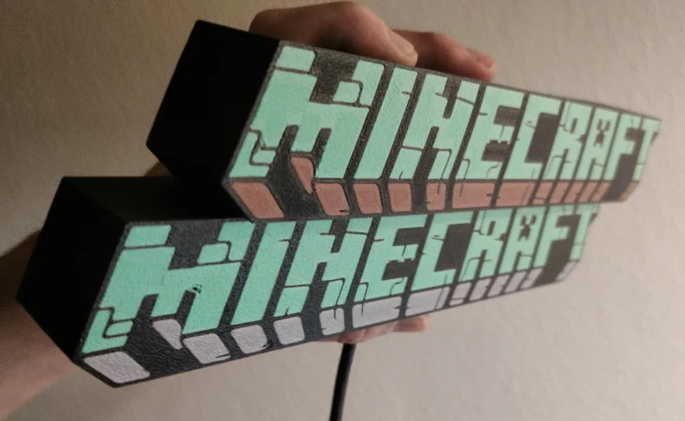 Minecraft Night Lamp, photo 3 of 4 - Minecraft Night Lamp Household