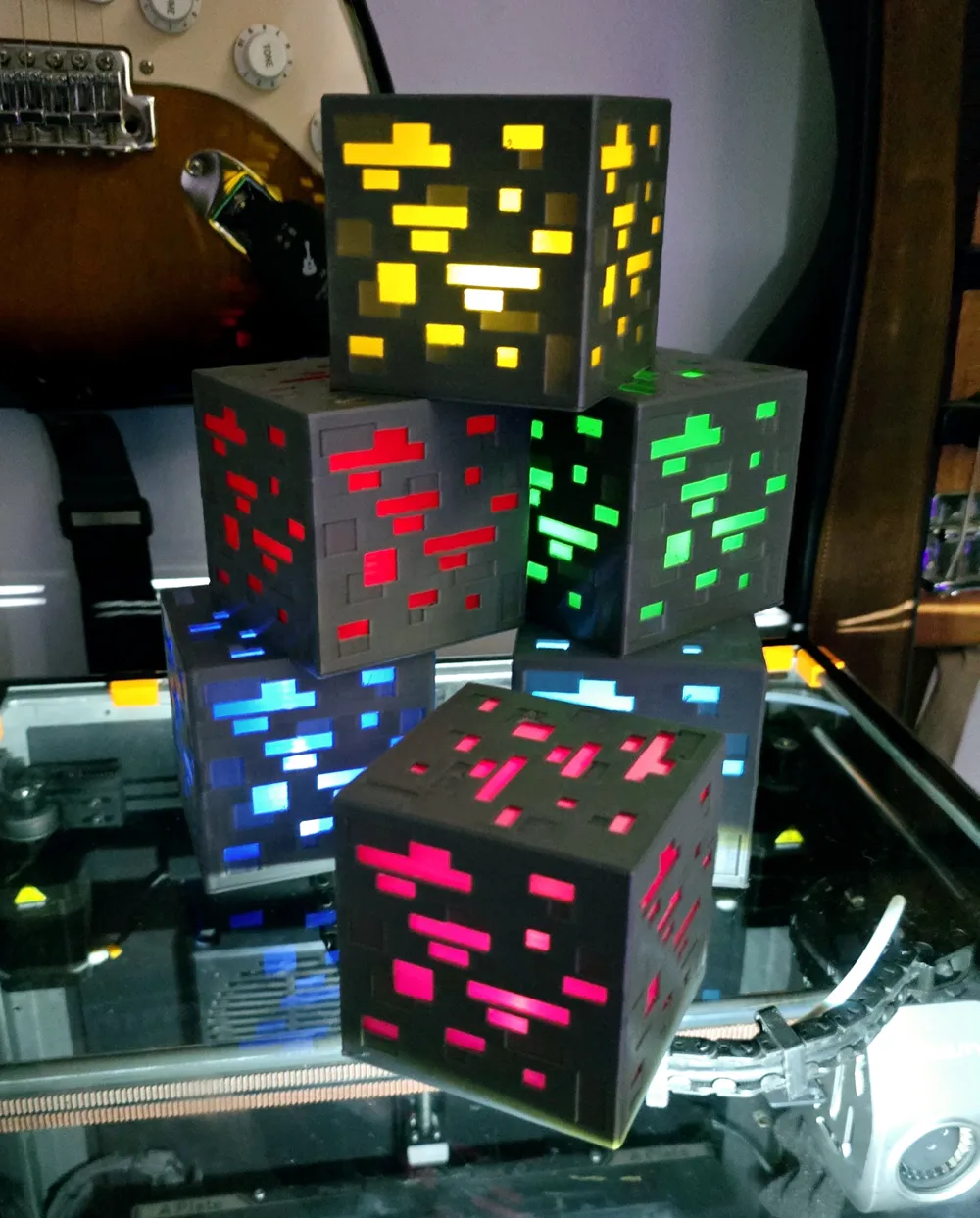 MINECRAFT ORE TEA LIGHT BOX, photo 3 of 4 - Character Tealight Holders, gaming