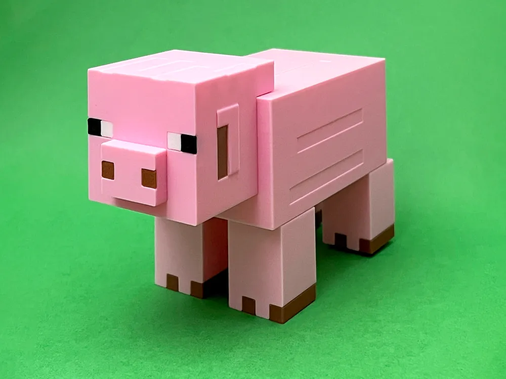 Minecraft Pig - v.1.1 summer hat update, another view - Hats, Caps & Gloves, decor
