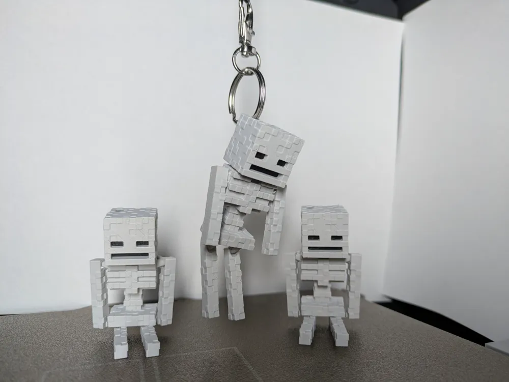Minecraft Skeleton - Articulated, photo 3 of 4 - Articulated Characters & Robots, keychain