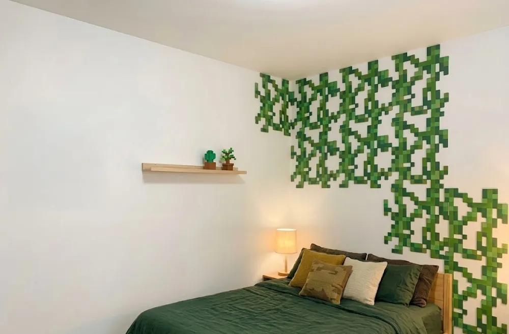 Minecraft Style Modular Vines - 3D Pixel Wall Art, photo 3 of 4 - Pixel Art & Mosaics, wall 2d art