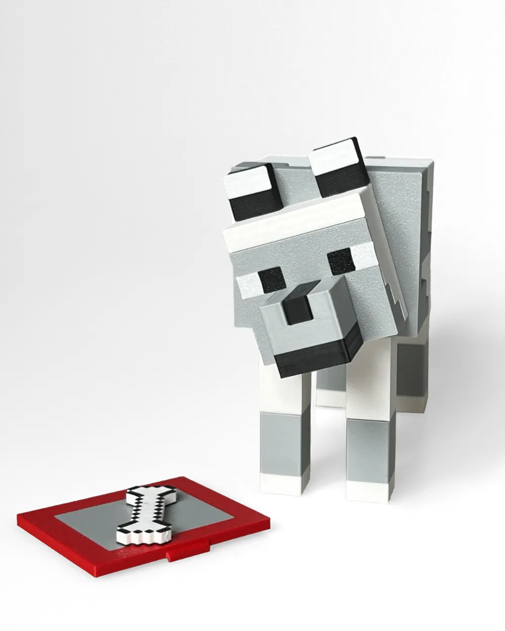 Minecraft Wolf/Dog toy - positionable, photo 2 of 4 - Minecraft Wolf/Dog toy - positionable Pets