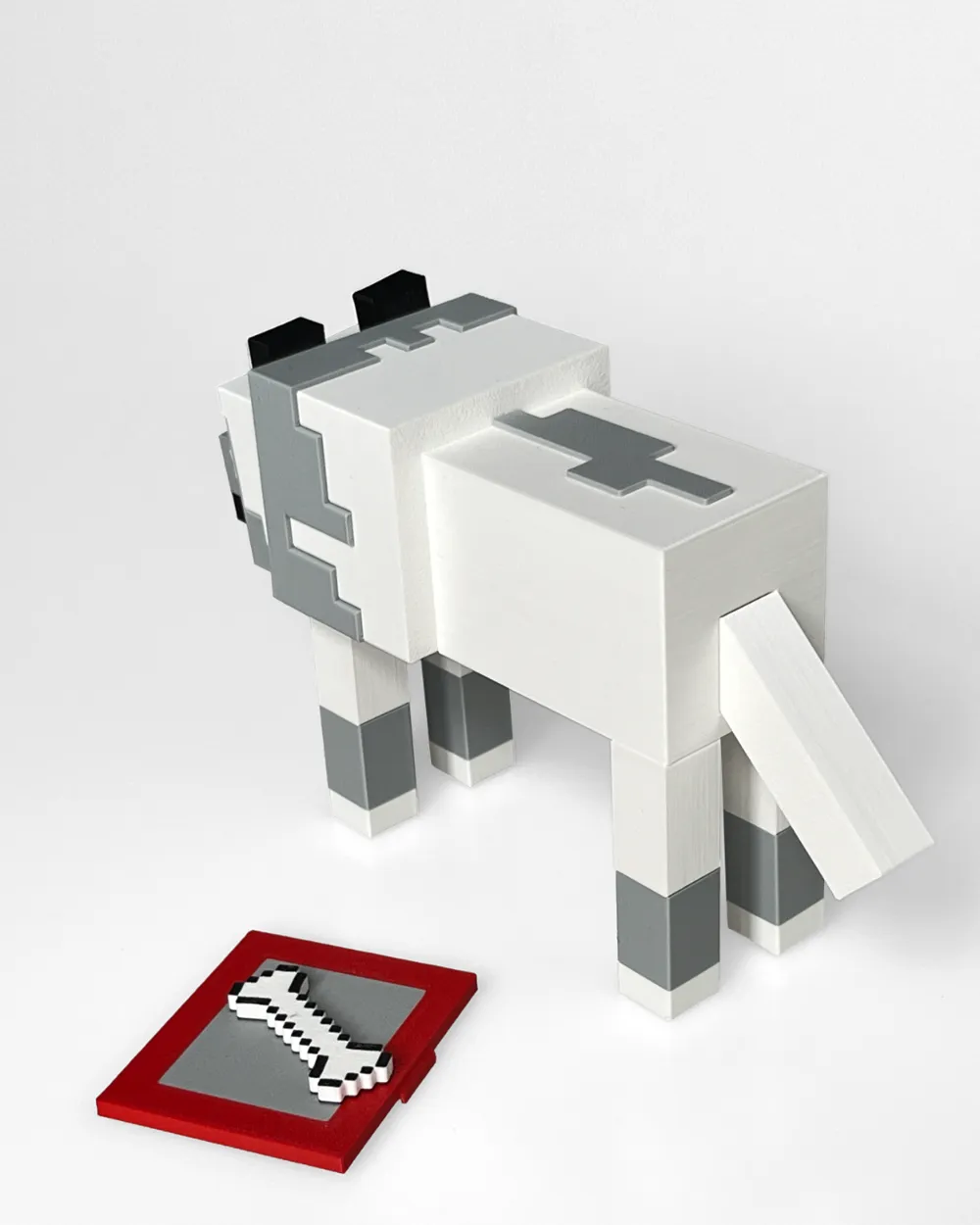 Minecraft Wolf/Dog toy - positionable, photo 3 of 4 - Minecraft Wolf/Dog toy - positionable Pets