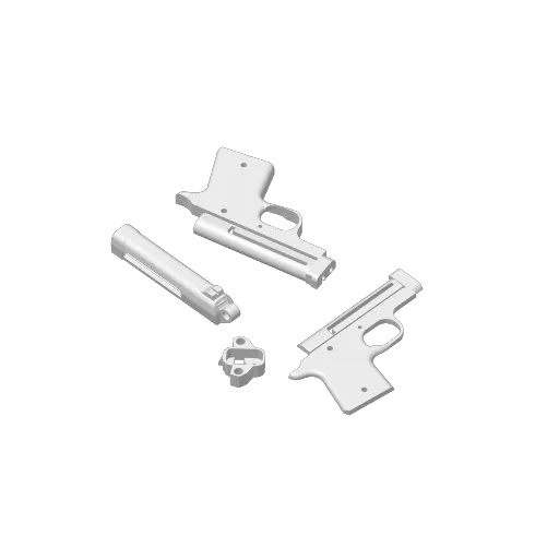 mini 1911 slingshot pistol, another view - Outdoor Toys, fun