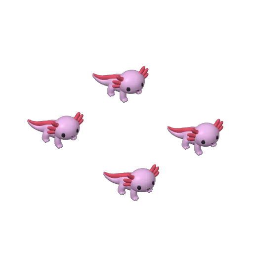Mini Baby Axolotl, photo 4 of 4 - Mini Baby Axolotl Miniatures