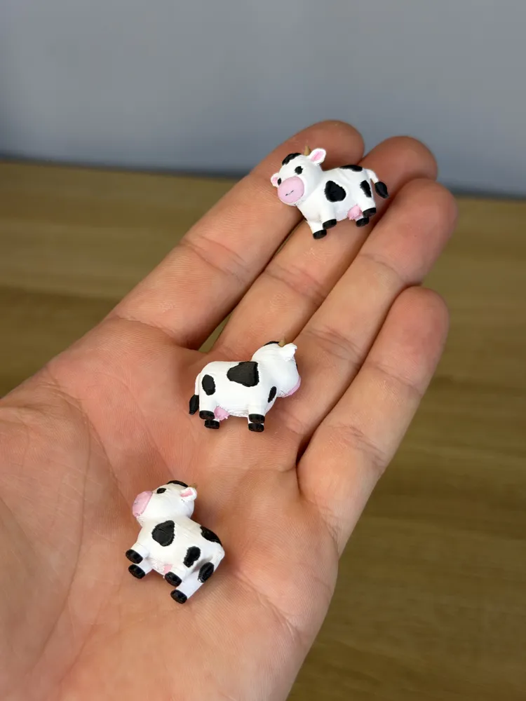 Mini Baby Cow, photo 2 of 4 - Mini Baby Cow Miniatures