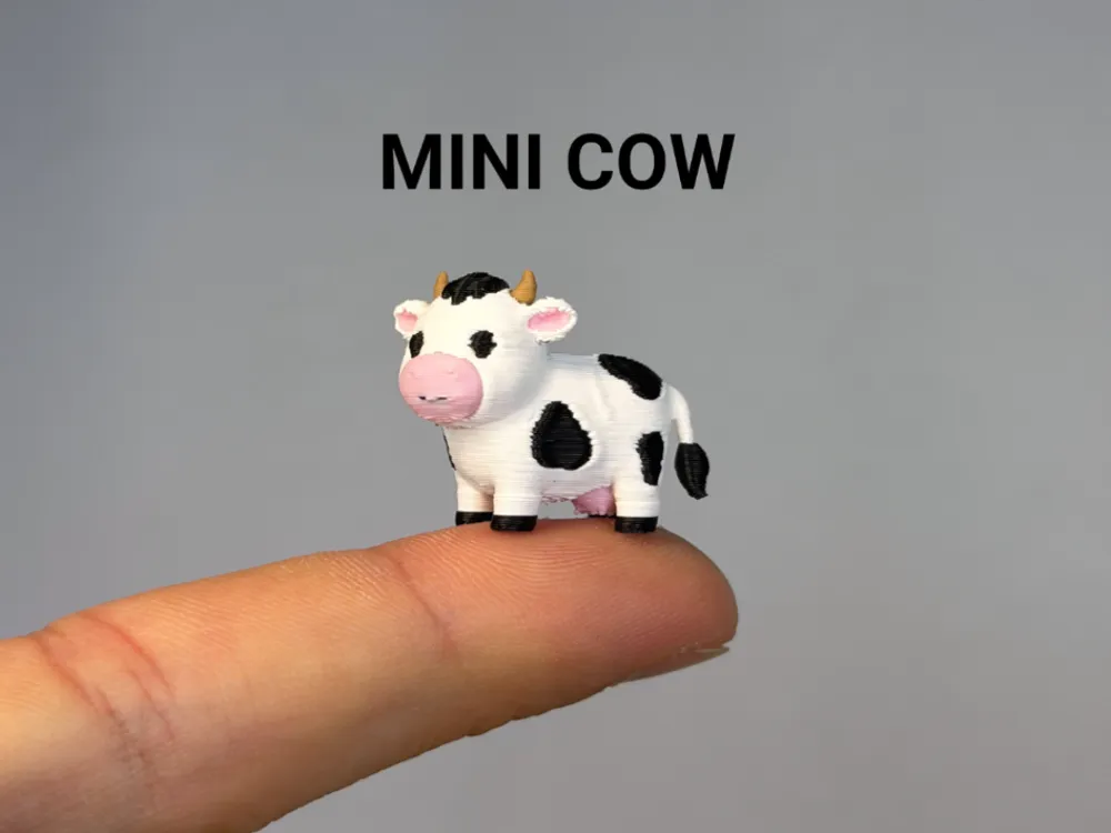 Mini Baby Cow, photo 3 of 4 - Mini Baby Cow Miniatures