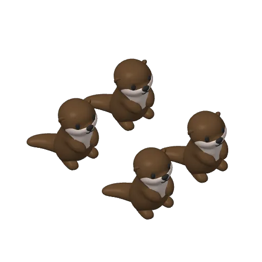 Mini Baby Otter, photo 4 of 4 - Mini Baby Otter Miniatures
