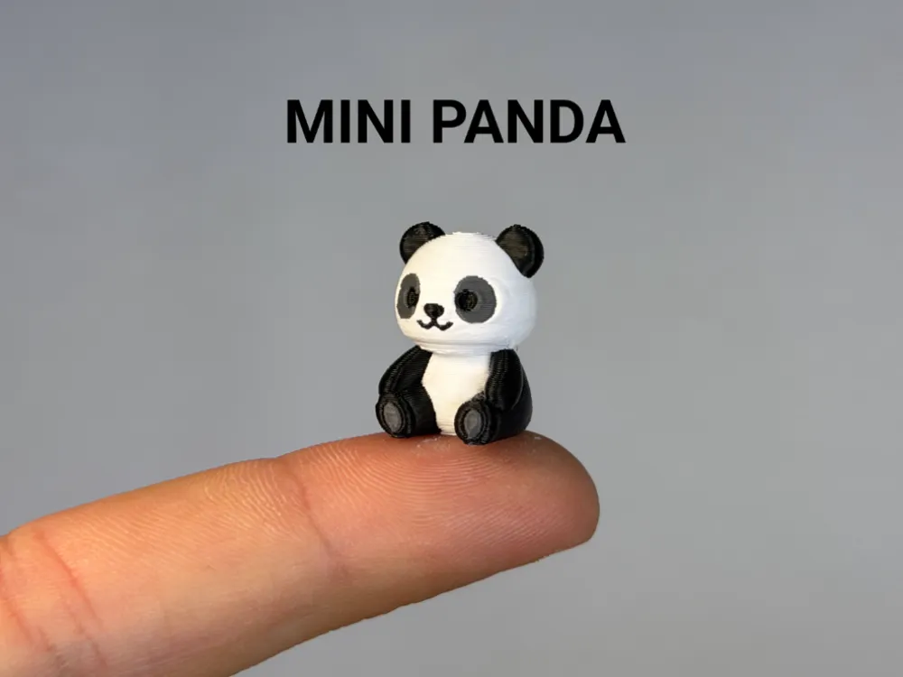 Mini Baby Panda, photo 3 of 4 - Mini Baby Panda Miniatures