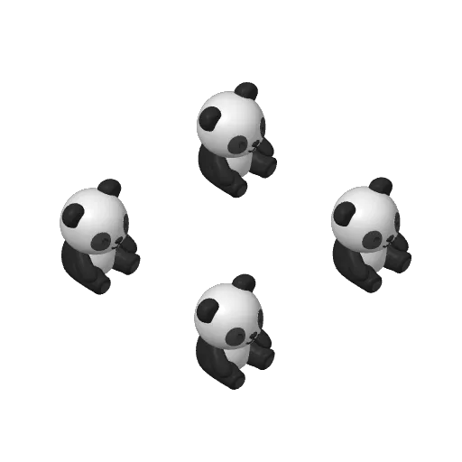 Mini Baby Panda, photo 4 of 4 - Mini Baby Panda Miniatures