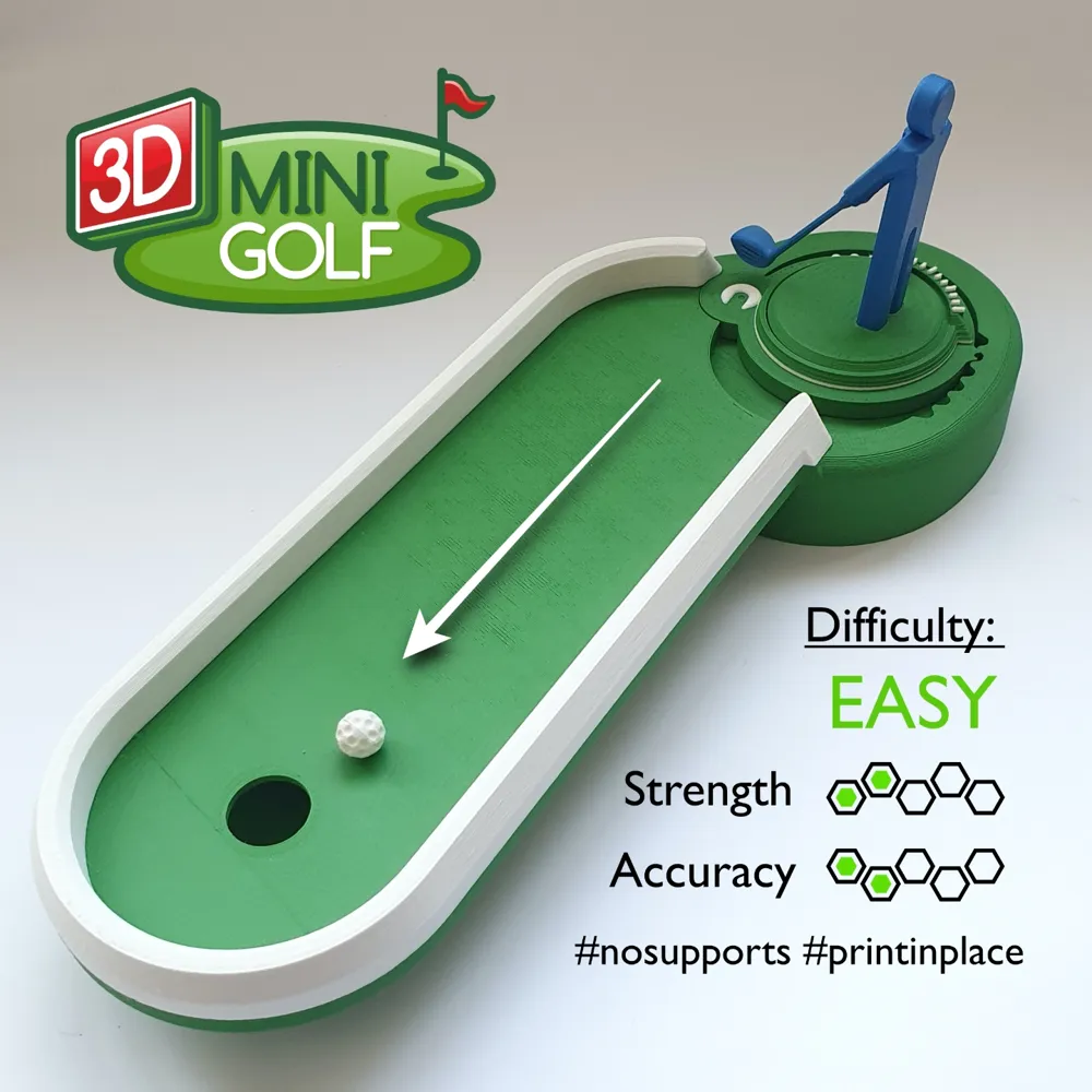 Mini Golf - Hole 1, photo 2 of 4 - Golf Tees, Markers & Divot Tools, interactive