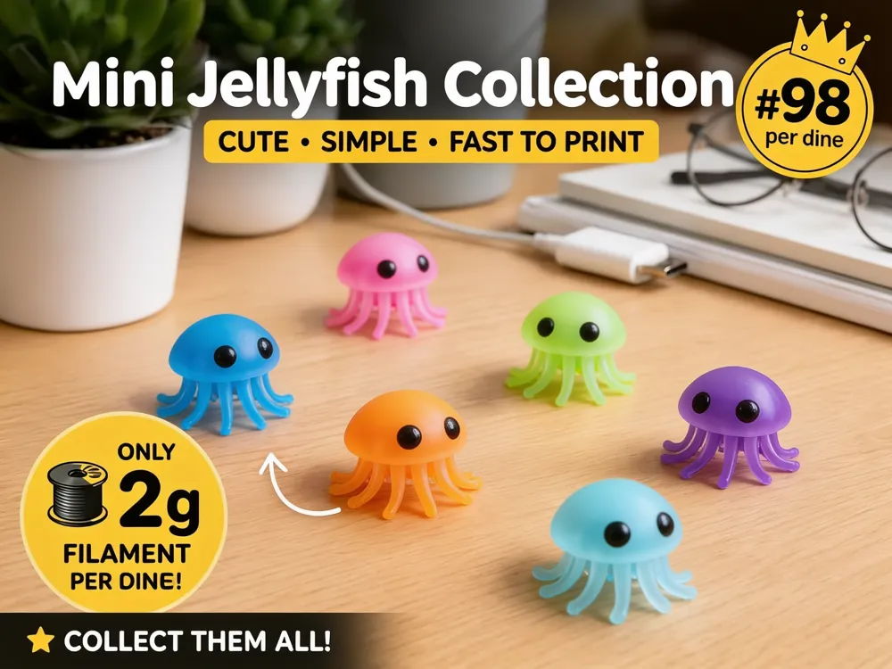Mini Jellyfish Fidget - Micro Zoo - Decor, in stock in India