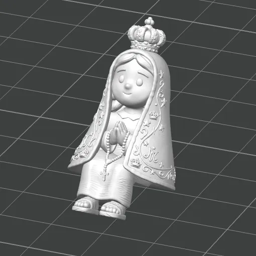 Mini Nossa Senhora Aparecida, Sentada no Monitor, photo 3 of 4 - Mini Nossa Senhora Aparecida, Sentada no Monitor Miniatures