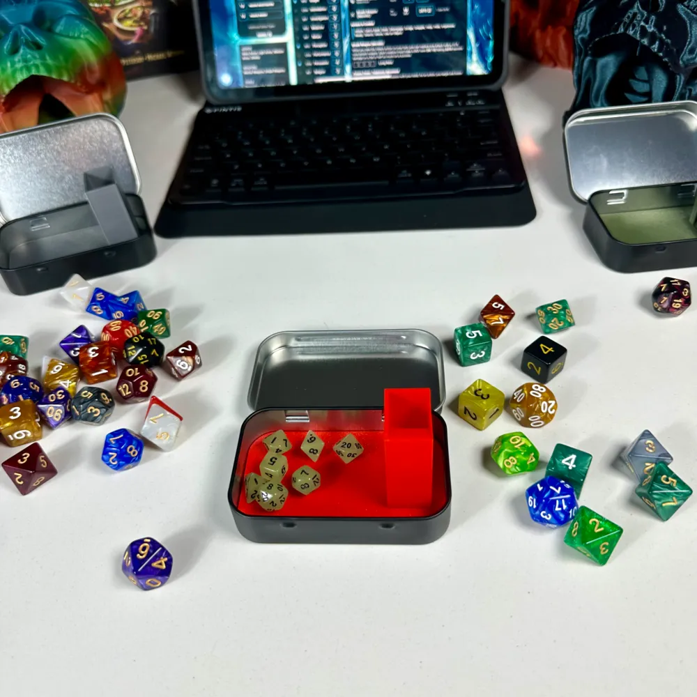 Mini Portable Dice Tower Insert For Tin Case, photo 2 of 4 - Mini Portable Dice Tower Insert For Tin Case Hobby & DIY