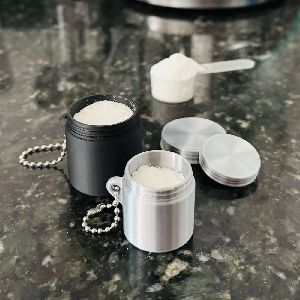 Mini pote Creatina 5g 10g gym conteiner box whey, photo 2 of 4 - Mini pote Creatina 5g 10g gym conteiner box whey Hobby & DIY