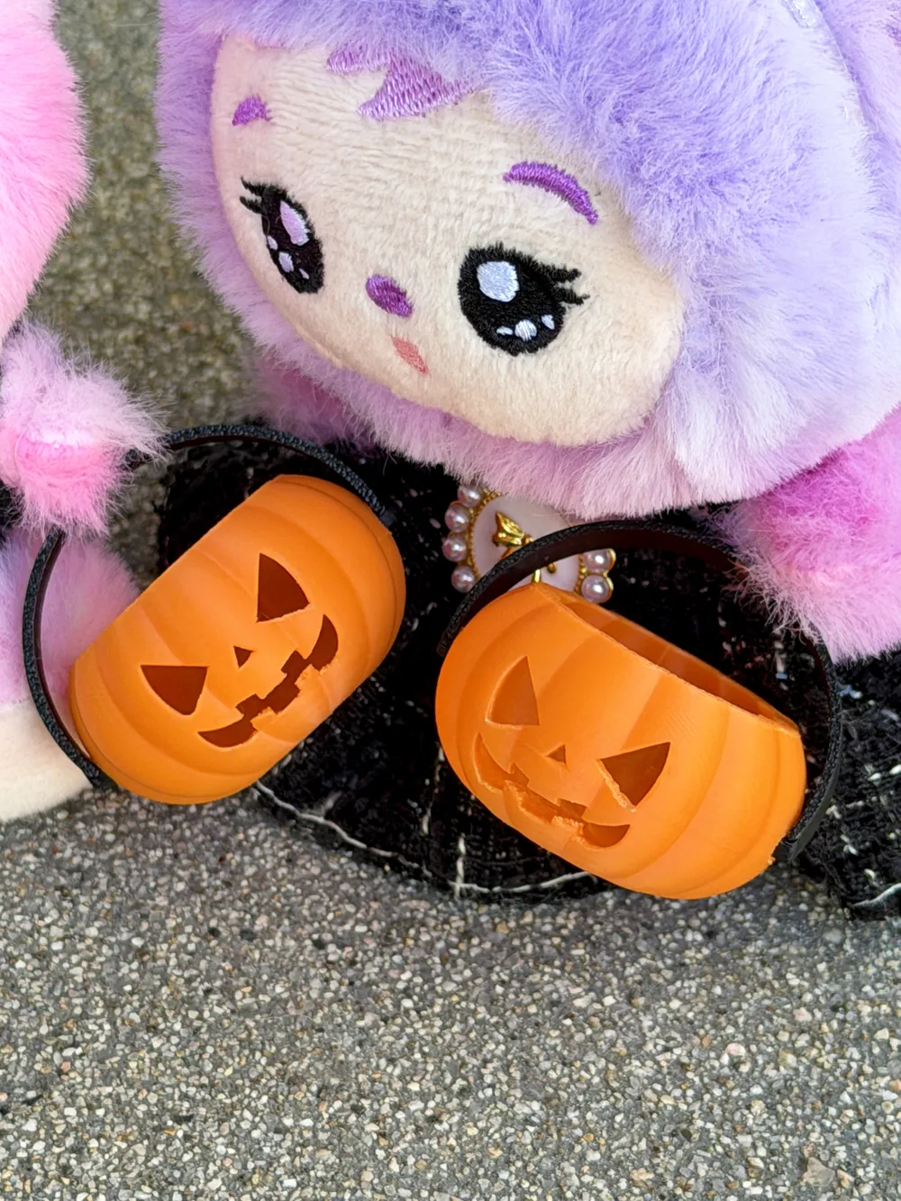 Mini Pumpkin bucket for Plush 17cm Monster Doll, photo 5 of 5 - Dolls & Pretend Play, halloween pumpkin