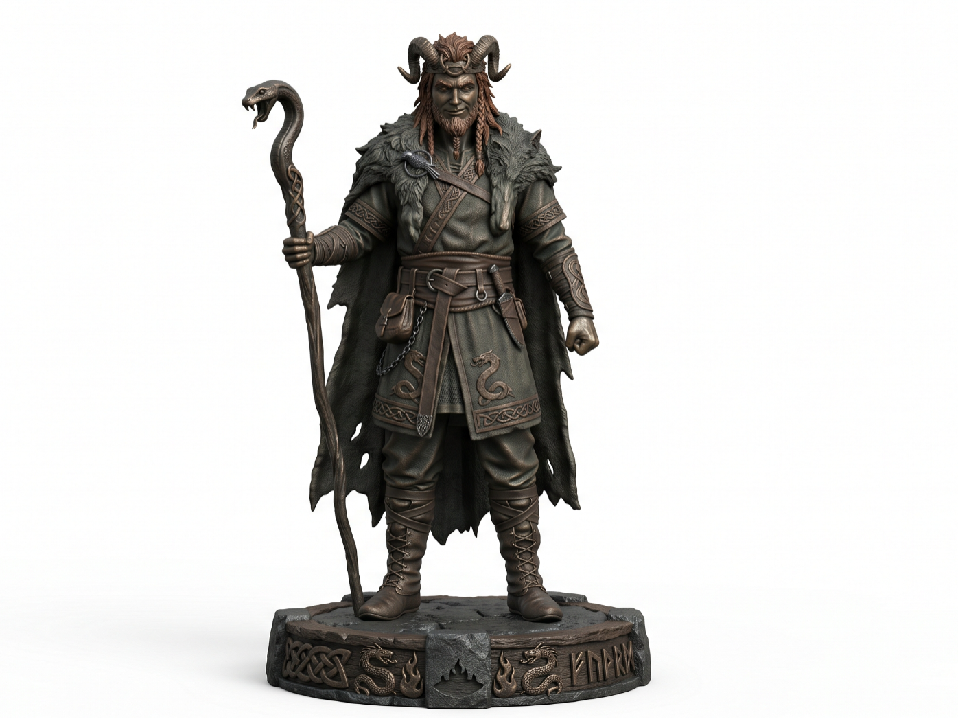 Loki Norse Mage Miniature, photo 3 of 4 - Loki Norse Mage Miniature Figurines & Collectibles