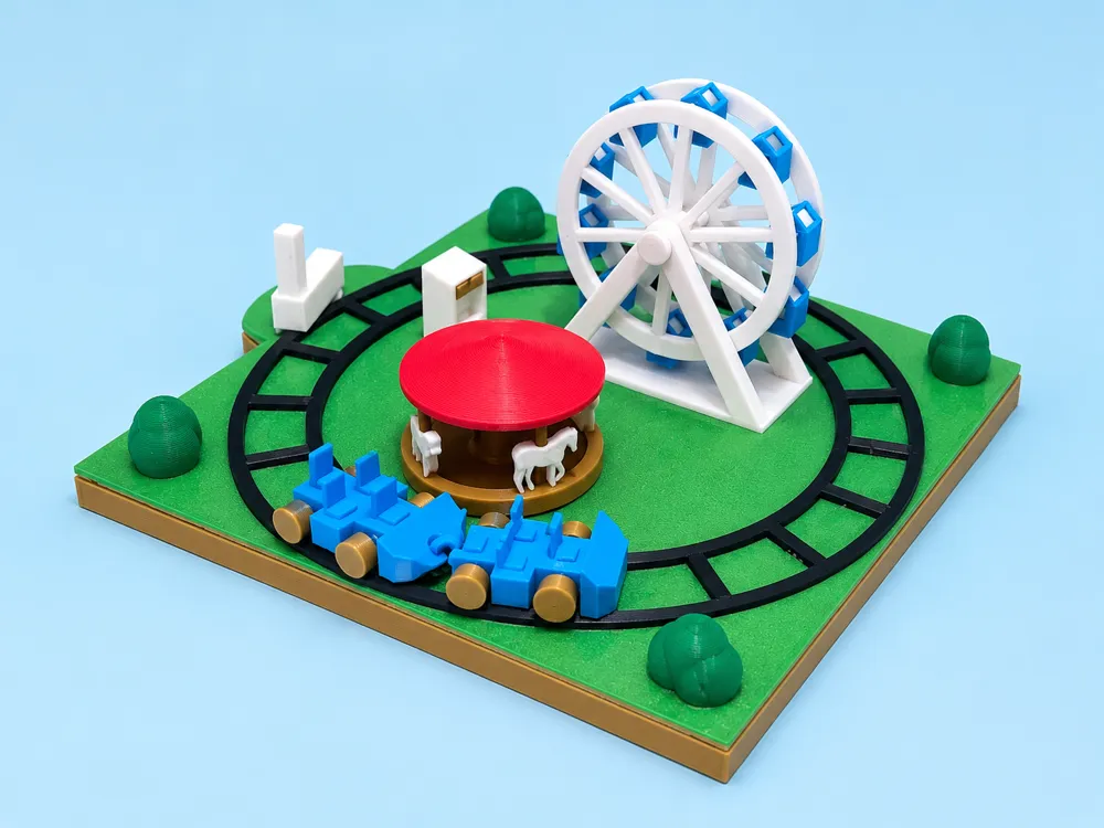 Miniature Amusement Park, photo 2 of 4 - Miniature Amusement Park Figurines & Collectibles