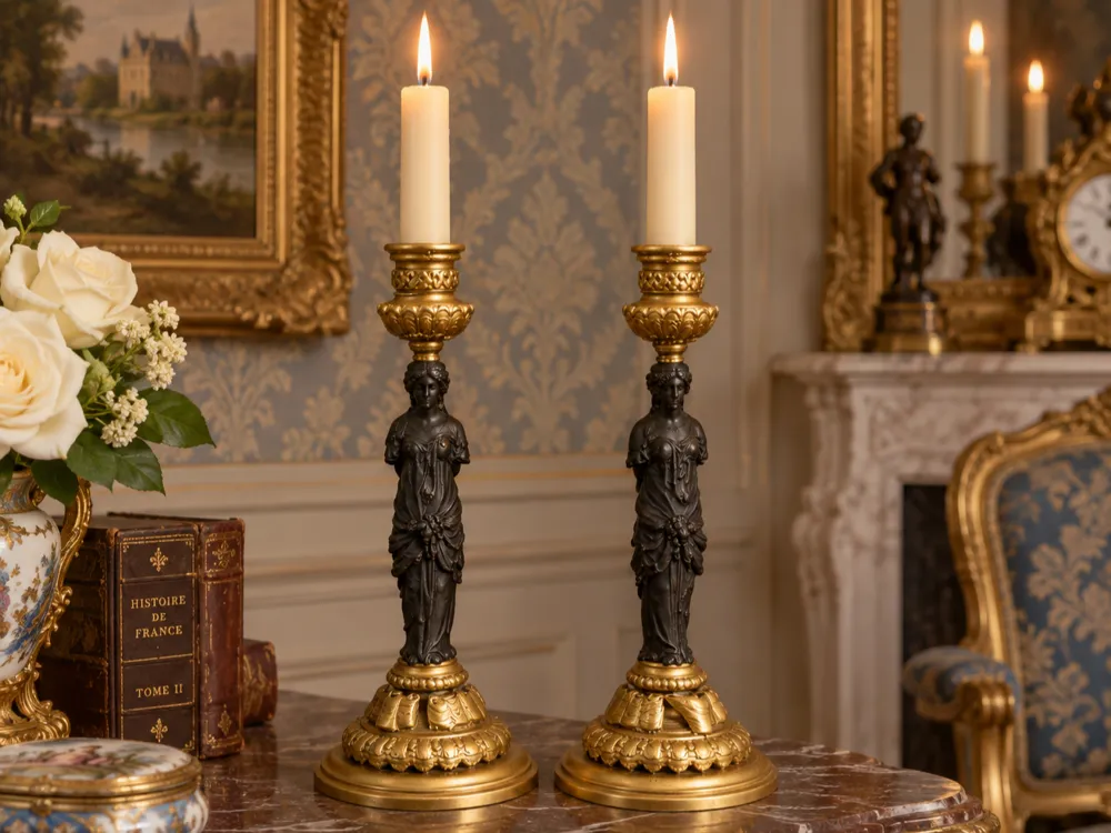 Miniature Caryatid Candlesticks - Other Miniatures, in stock in India