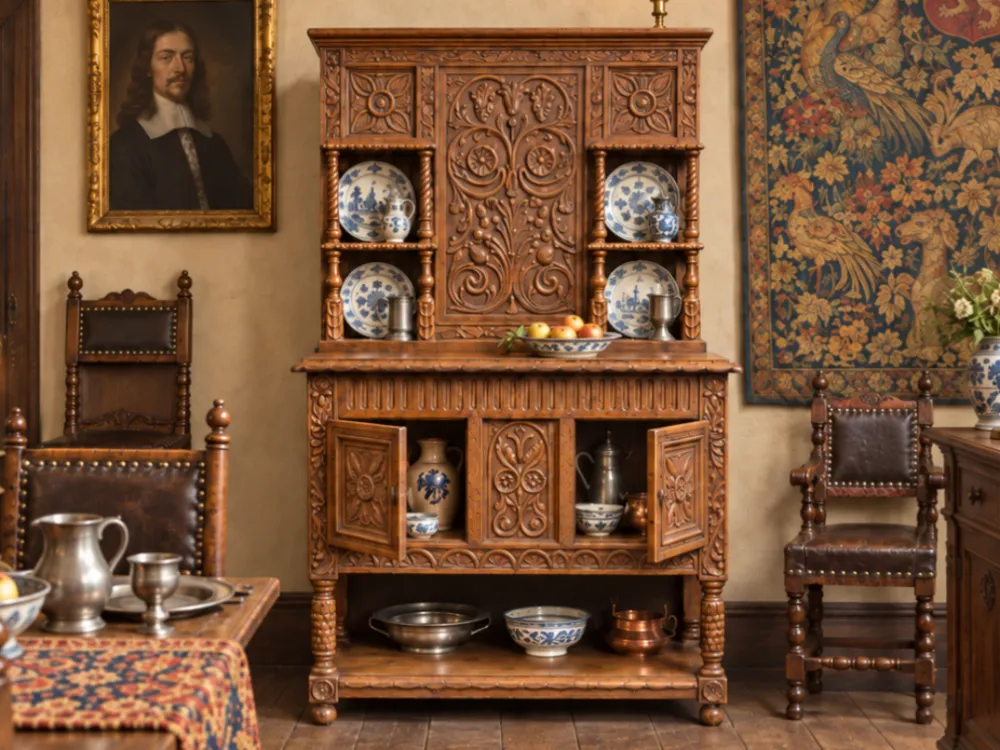 Miniature Charles II Carved Sideboard - Other Miniatures, in stock in India