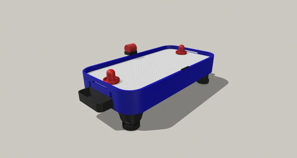 miniature desktop airhockey table, photo 2 of 4 - Tabletop Miniatures, air hockey