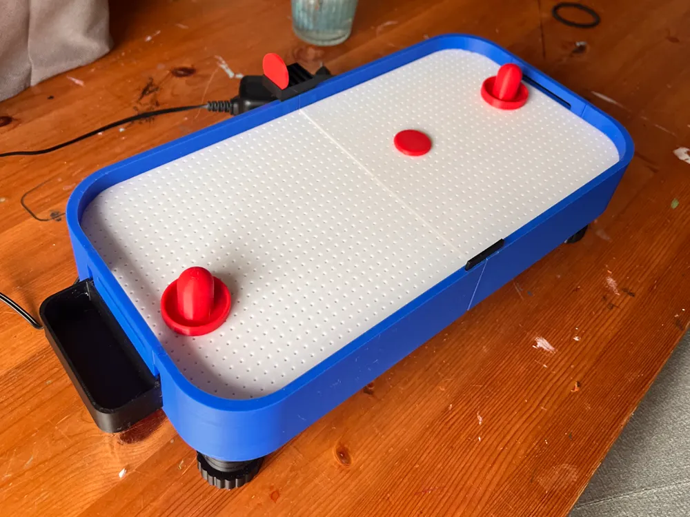 miniature desktop airhockey table