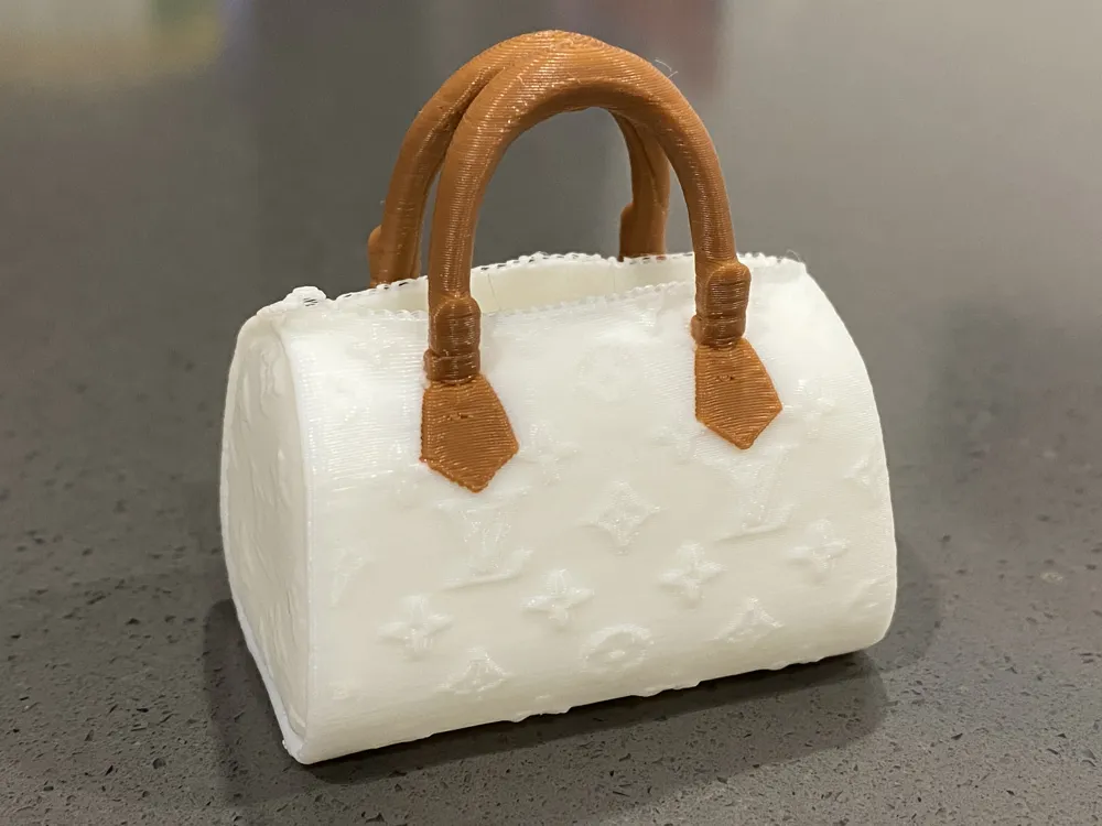 Miniature LV Fashion Handbag For Doll House, photo 3 of 5 - Dolls & Pretend Play, diorama