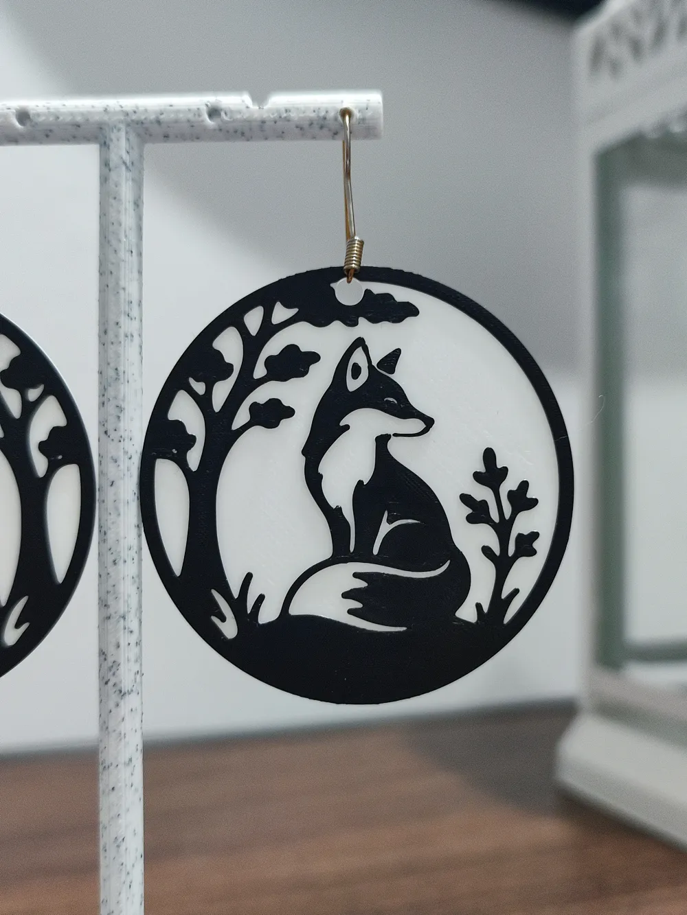 Aretes Kitsune Minimal, photo 4 of 4 - Aretes Kitsune Minimal Jewellery & Accessories