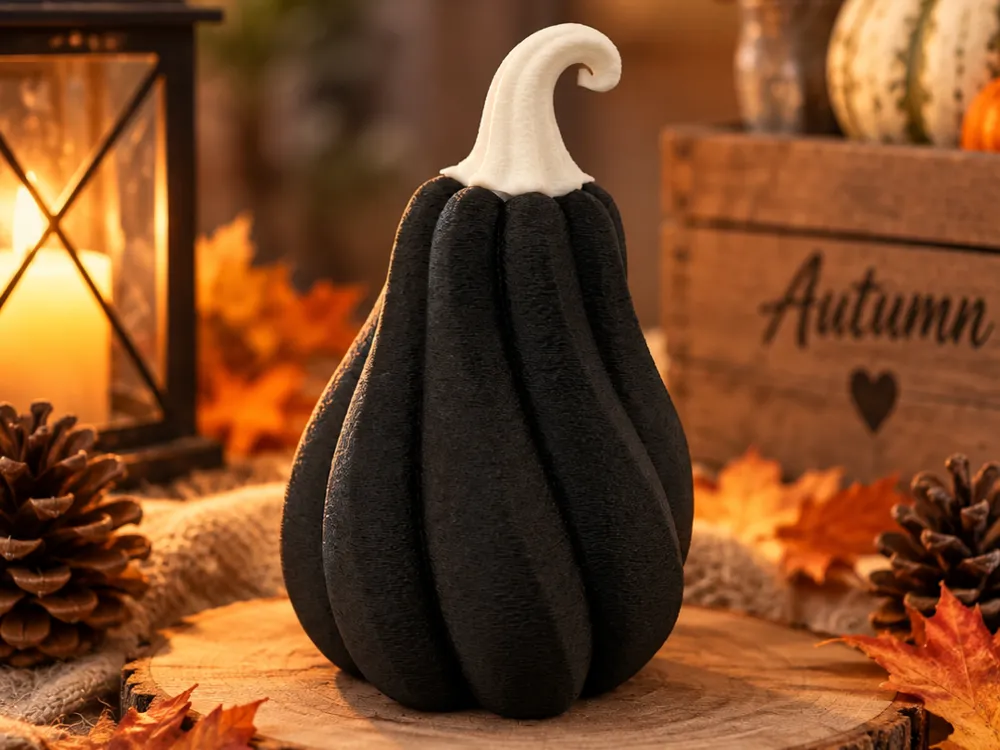 Minimalist Autumn Pumpkin, Fuzzy Skin - Pumpkins & Jack-o-lanterns, in stock