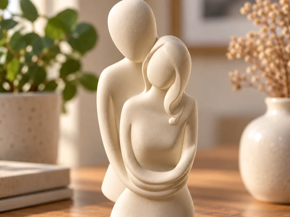 Minimalist Couple Figurine, photo 3 of 4 - Minimalist Couple Figurine Household