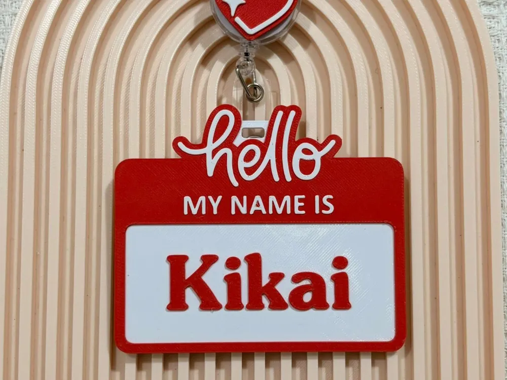 Minimalist Editable Name Plate, another view - Name Plates, customized