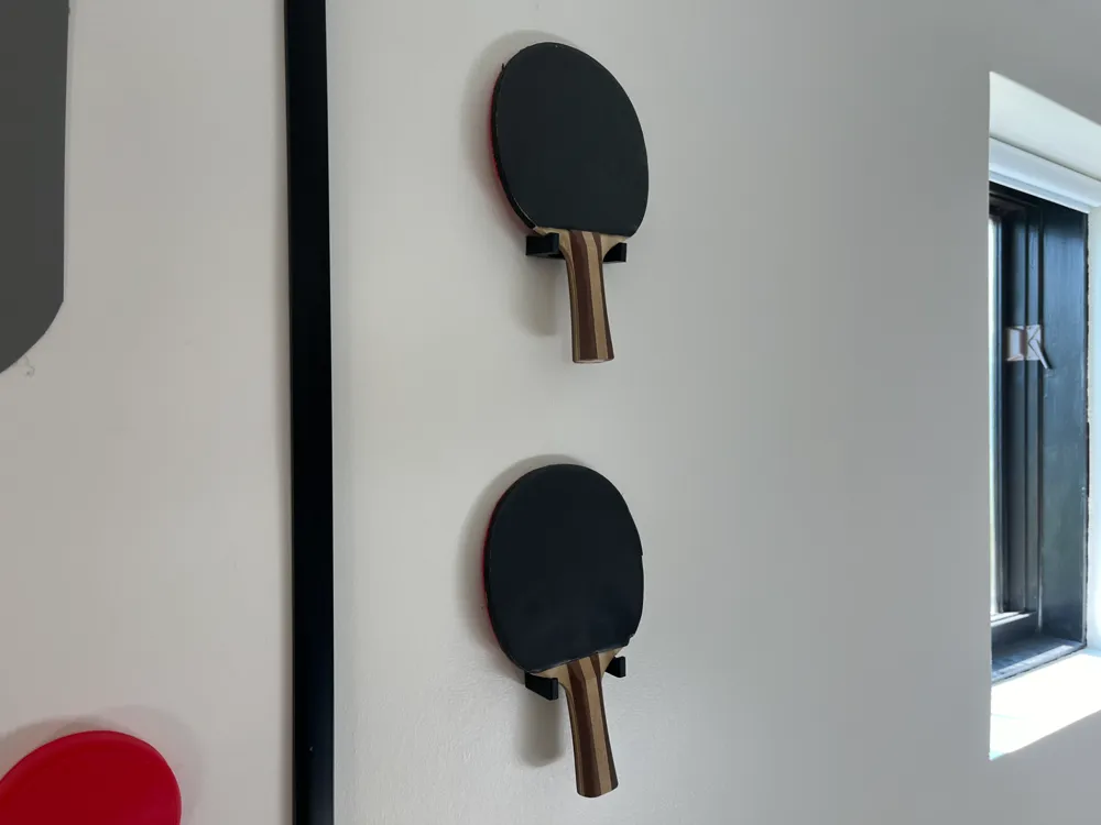 Minimalist ping pong paddle wall mount, photo 4 of 4 - Minimalist ping pong paddle wall mount Hobby & DIY