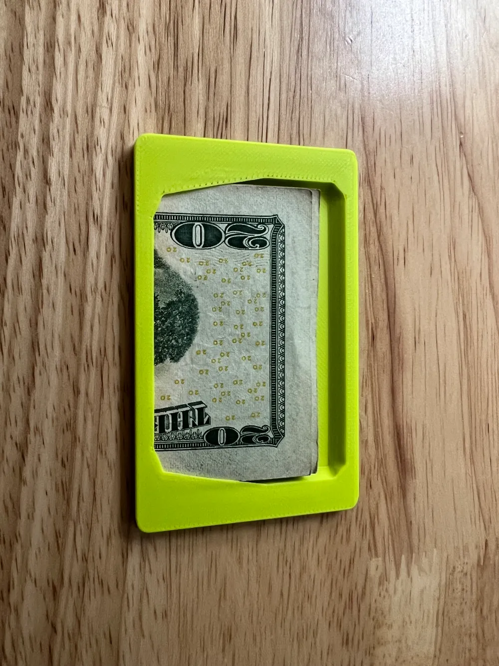 Minimalist Wallet Bill Holder Card