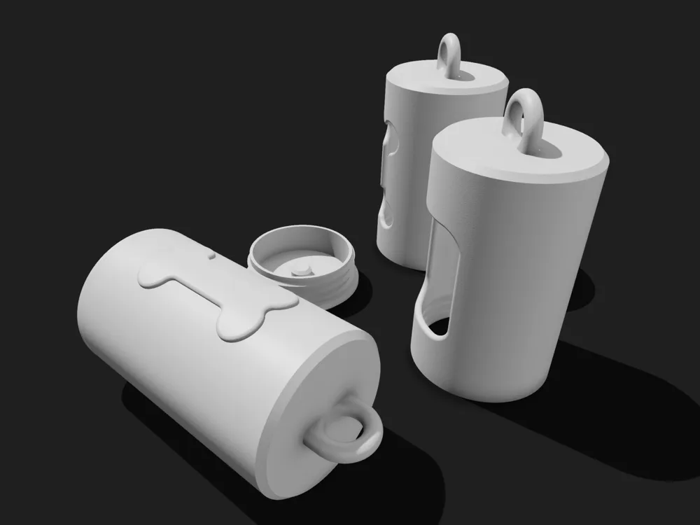 Minimalistic Poop Bag Holder, photo 3 of 4 - Leash & Poop-bag Holders, dog