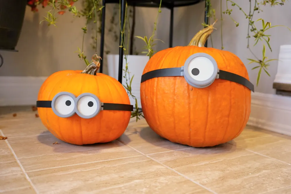 Minions Pumpkin Mask - goggle with turnable eyes!, photo 2 of 4 - Movie & Game Character Masks, decor