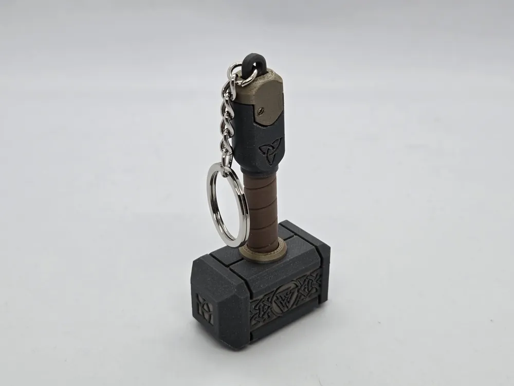Mjölnir Keychain Fidget, Thor's Hammer, photo 2 of 4 - Mjölnir Keychain Fidget, Thor's Hammer Toys & Games