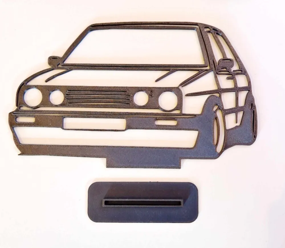 Mk2 VW Golf Silhouette Display, photo 3 of 4 - Golf Ball Holders & Dispensers, mk2 golf