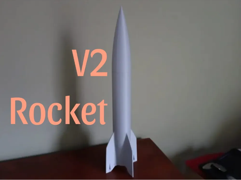 Model rocket based on the V2