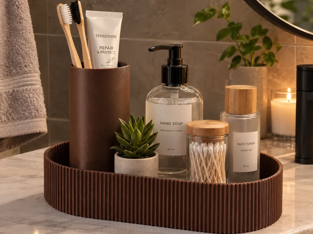 Modern Bathroom Vanity Organizer., photo 2 of 3 - Modern Bathroom Vanity Organizer. Tools