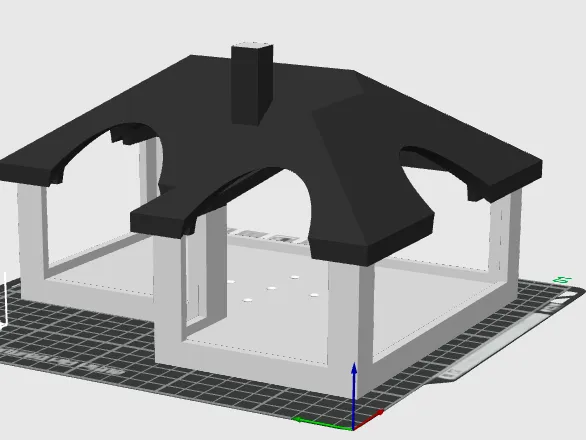 Modern bird food house