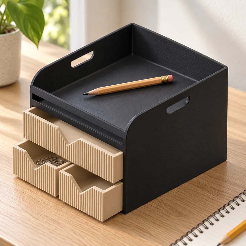 Modern Desk Drawer Organizer, photo 2 of 4 - Modern Desk Drawer Organizer Tools
