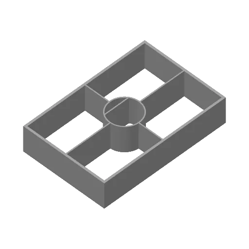 Modernes geometrisches Regal mit rundem Mittelfach, photo 4 of 4 - Modernes geometrisches Regal mit rundem Mittelfach Tools