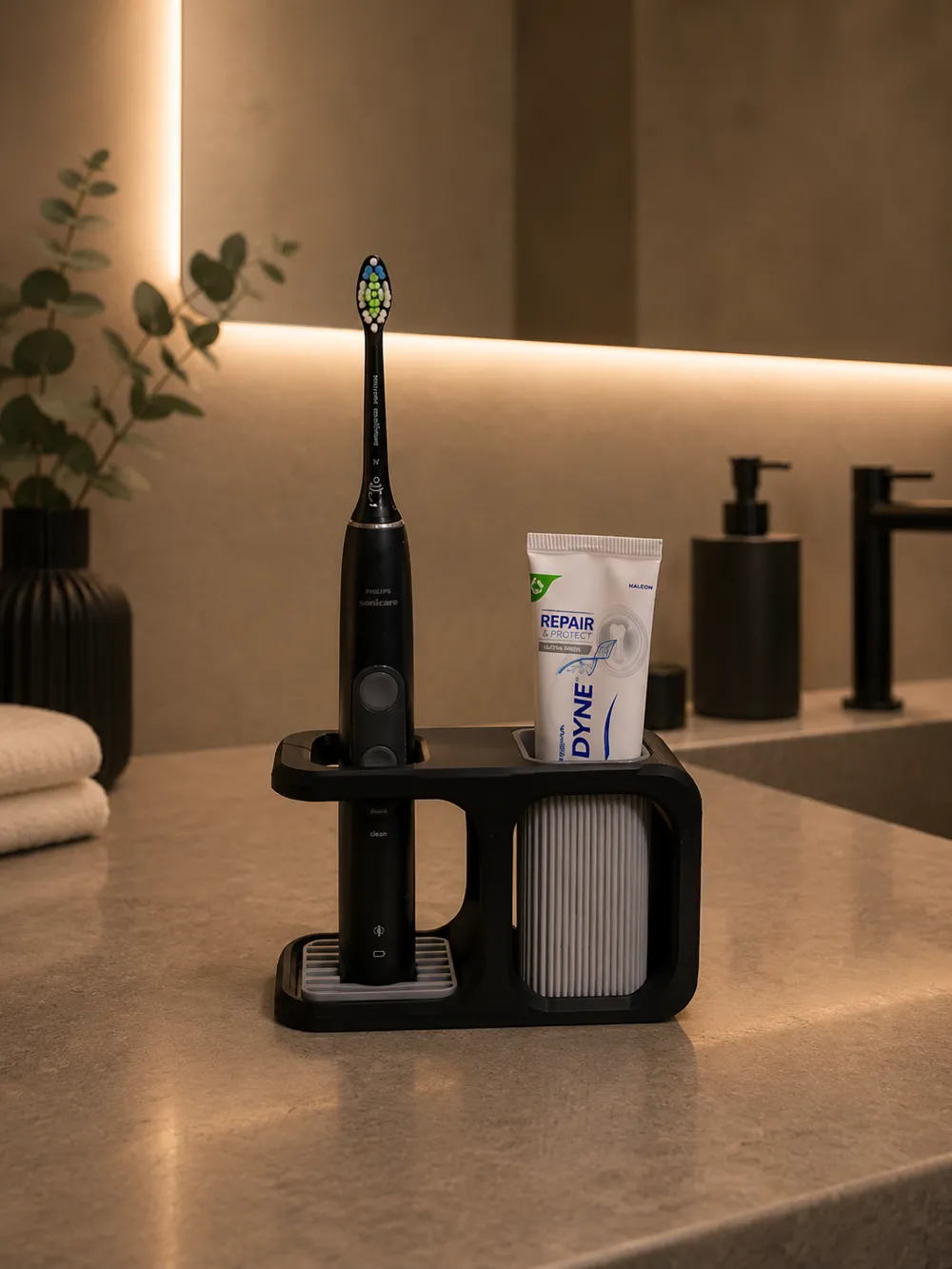 Modern Japandi Toothbrush Stand / Holder 3 Version, photo 2 of 5 - Toothbrush Holders, bathroom