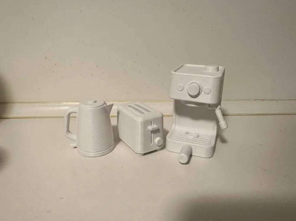 Modern Kitchen Appliance Set - Miniature, photo 3 of 4 - Modern Kitchen Appliance Set - Miniature Miniatures